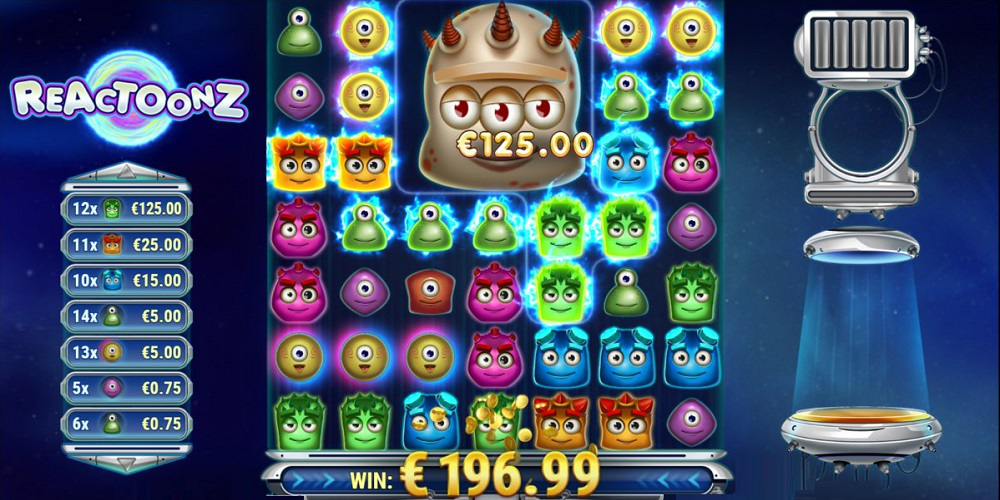 Gioca all'esclusiva slot Reactoonz 